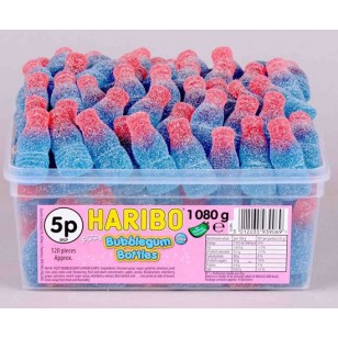 Haribo Fizzy Bubblegum Bottles 