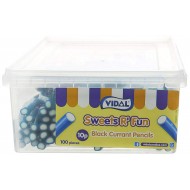Vidal Blackcurrant Pencils (Pack of 1, Total 100 Pieces)