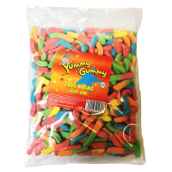 Yummy Gummy Halal Sour Worms 1kg Bag